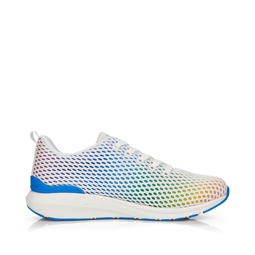 Rieker Artikelnummer 40101-90 Rieker Damen Sneaker Low crystal-white rainbow Auslauf