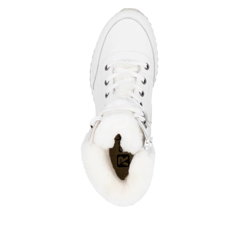 Rieker Artikelnummer W0670-80 Rieker Damen Schnürstiefel kristallweiß Schlussverkauf