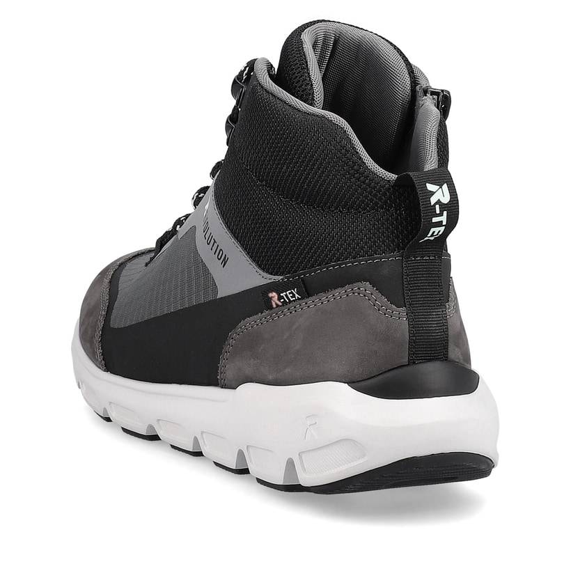 Rieker Artikelnummer 40460-45 Rieker Damen Sneaker High stone-grey ocean-blue Günstiger Verkauf