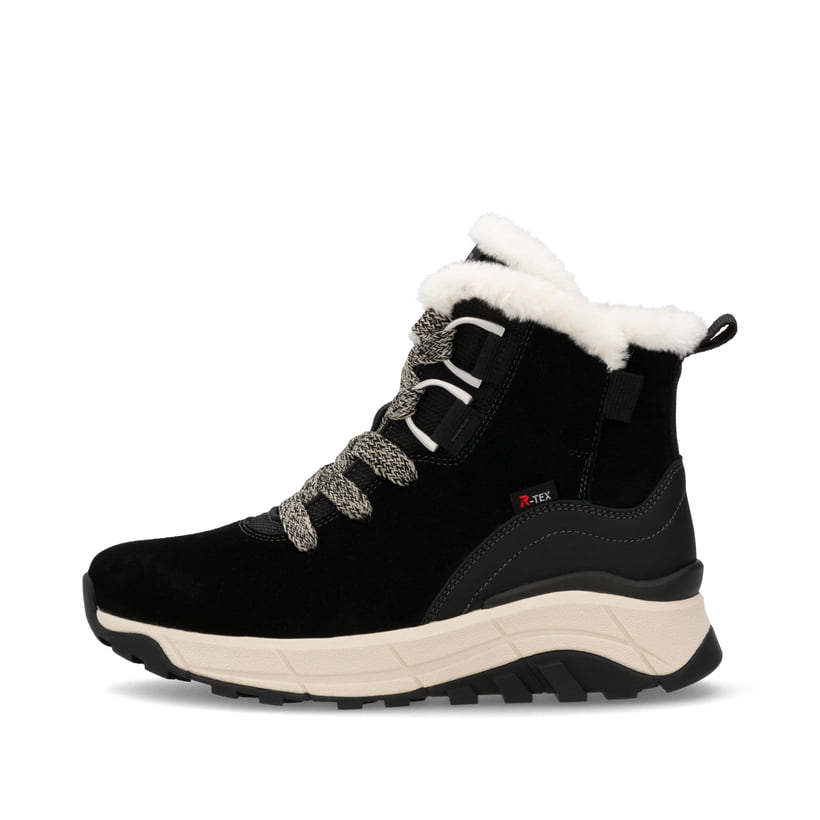Rieker Artikelnummer W0073-00 Rieker Damen Schnürstiefel graphitschwarz