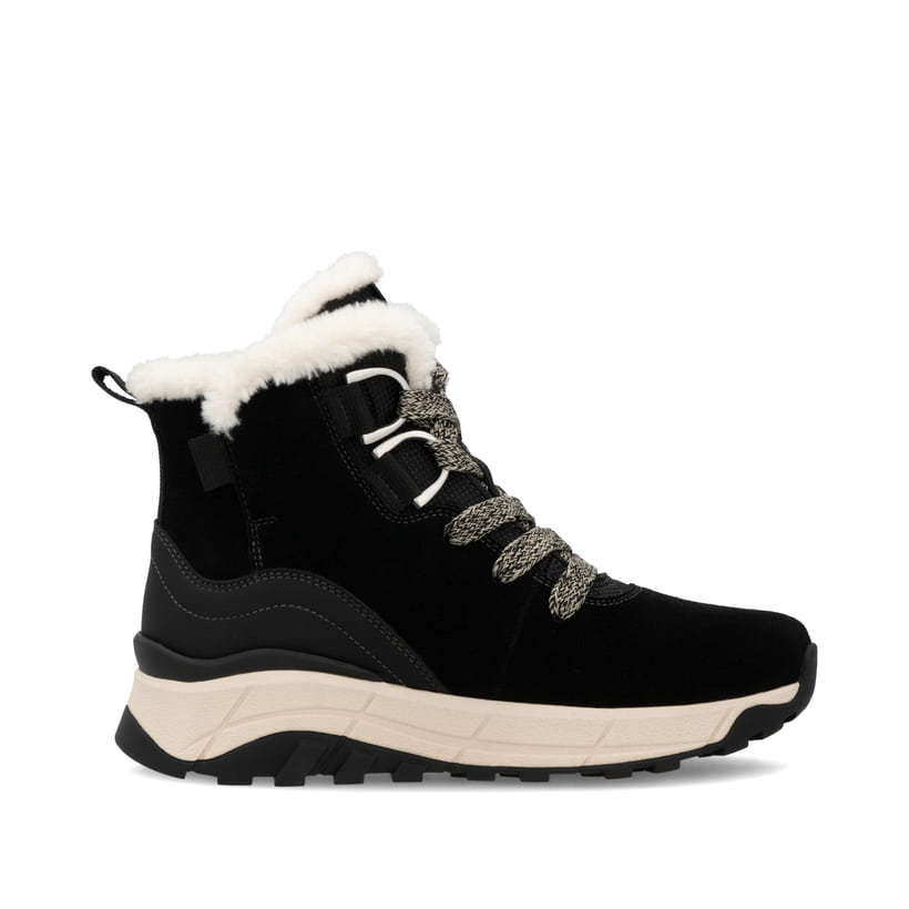Rieker Artikelnummer W0073-00 Rieker Damen Schnürstiefel graphitschwarz Online Shopping