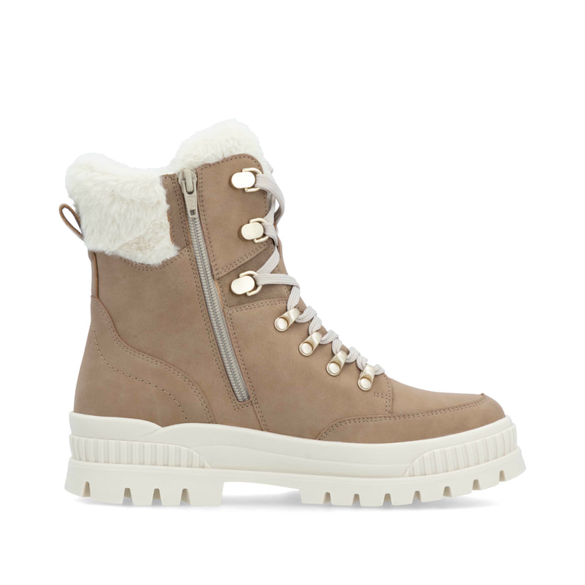 Rieker Artikelnummer W2174-20 Rieker Damen Schnürstiefel braunbeige Meist gekauft