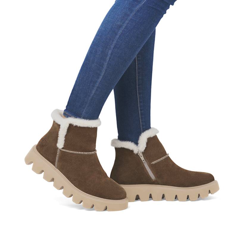 Rieker Artikelnummer W2071-20 Rieker Damen Kurzstiefel zimtbraun Muttertagsangebot