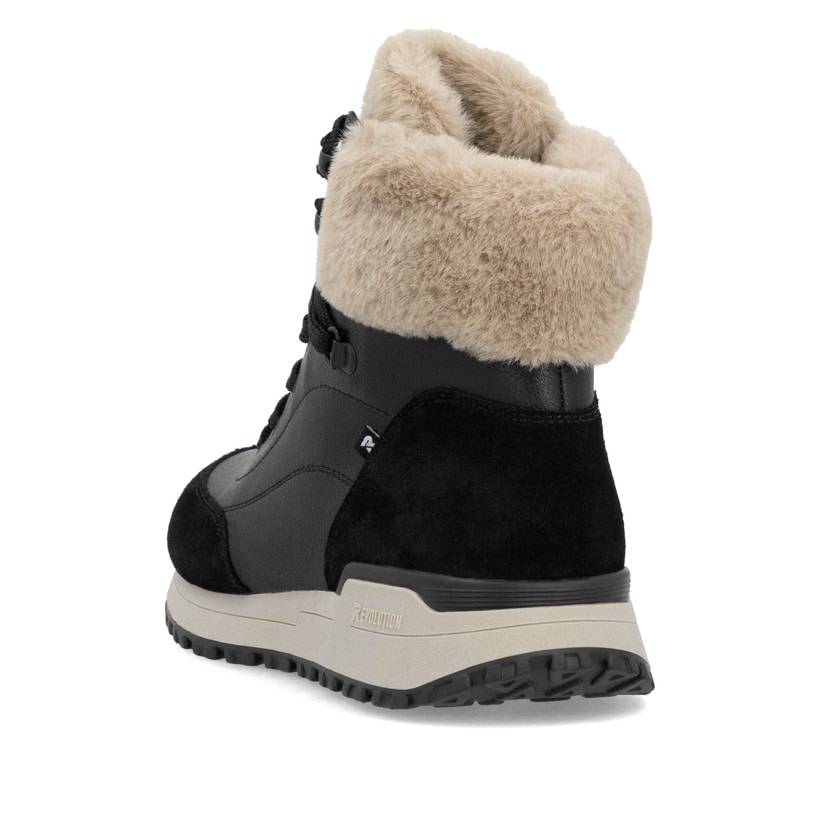 Rieker Artikelnummer W0670-00 Rieker Damen Schnürstiefel carbonschwarz Günstiger Verkauf