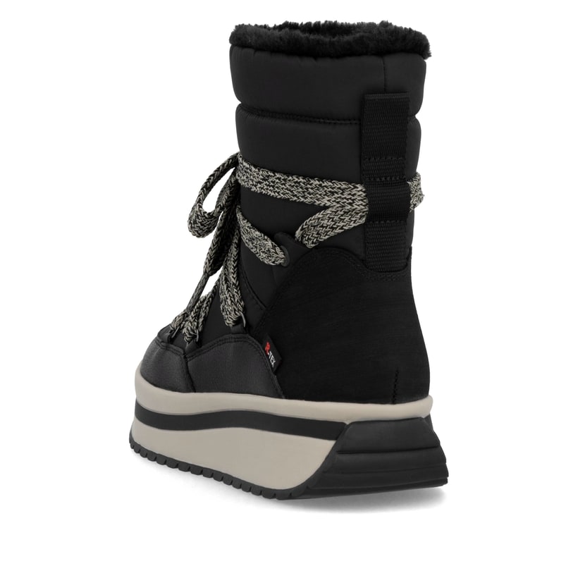 Rieker Artikelnummer W0971-00 Rieker Damen Schnürstiefel asphaltschwarz Top Angebot