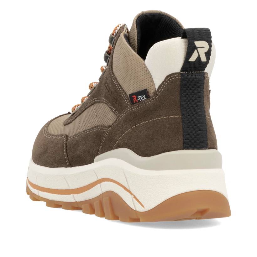 Rieker Artikelnummer W0067-20 Rieker Damen Schnürstiefel hozbraun-beige Outlet