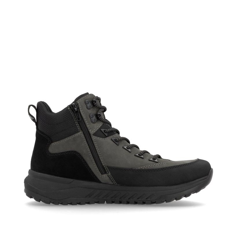 Rieker Artikelnummer U0174-42 Rieker Herren Schnürstiefel graphitgrau-schwarz Zeitlich begrenztes Angebot