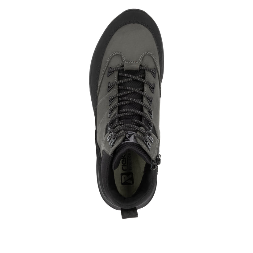 Rieker Artikelnummer U0174-42 Rieker Herren Schnürstiefel graphitgrau-schwarz Zeitlich begrenztes Angebot