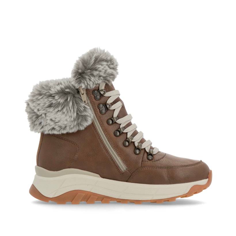 Rieker Artikelnummer W0063-22 Rieker Damen Schnürstiefel zimtbraun im Angebot