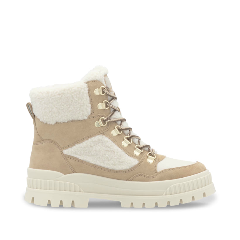Rieker Artikelnummer W2173-62 Rieker Damen Schnürstiefel sandbeige-cremeweiß Günstiger Verkauf