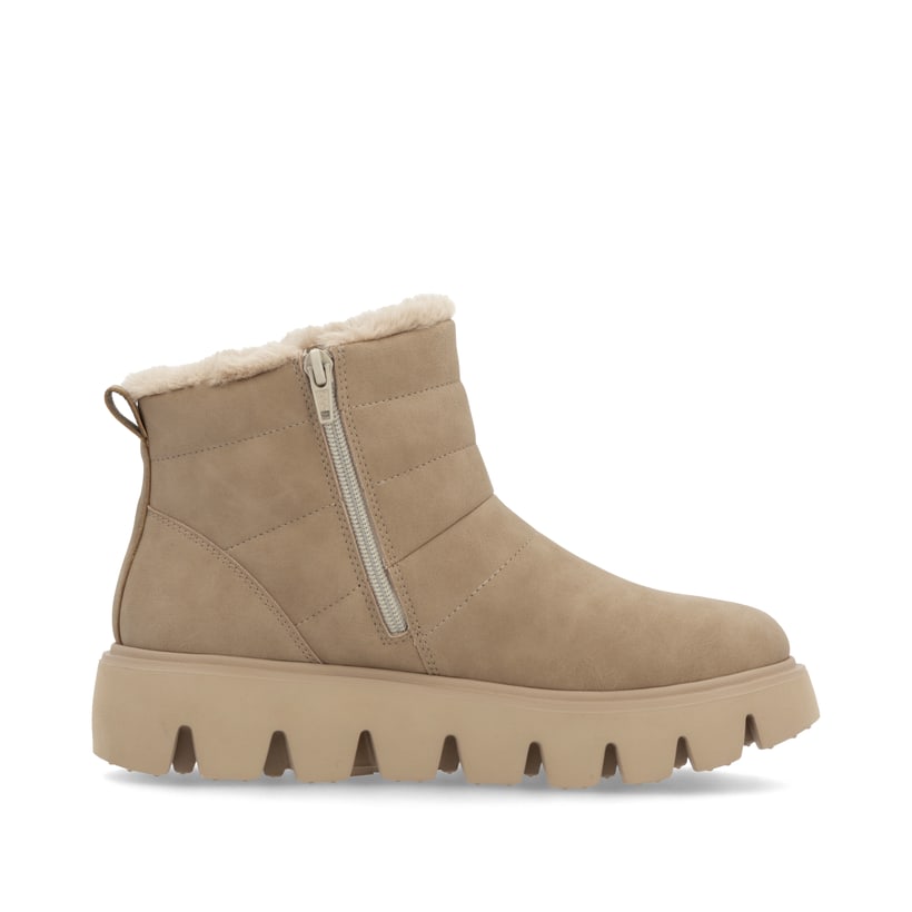 Rieker Artikelnummer W2070-20 Rieker Damen Kurzstiefel lehmbeige Fabrikverkauf