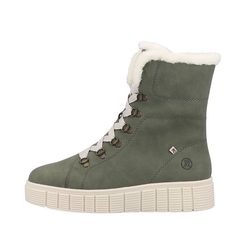 Rieker Artikelnummer W1070-54 Rieker Damen Schnürstiefel khaki snow
