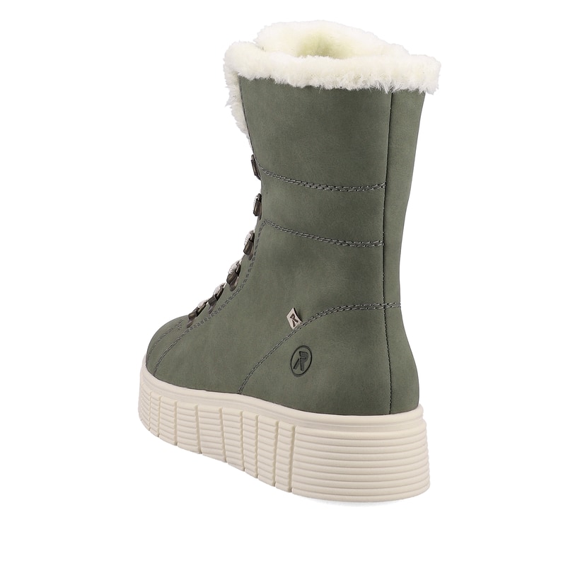 Rieker Artikelnummer W1070-54 Rieker Damen Schnürstiefel khaki snow Meist gekauft