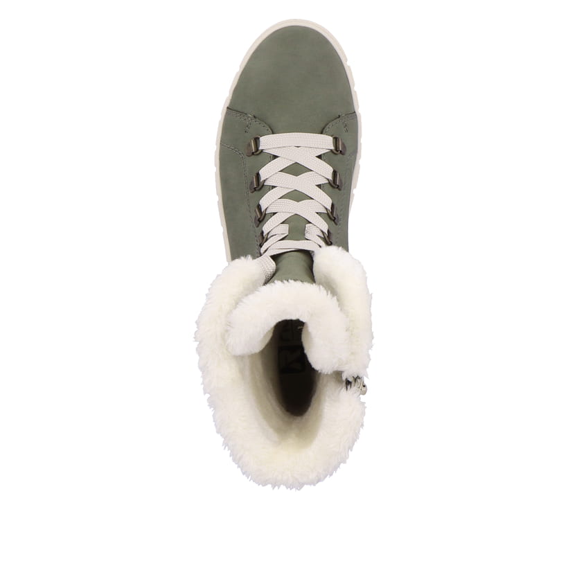 Rieker Artikelnummer W1070-54 Rieker Damen Schnürstiefel khaki snow Meist gekauft