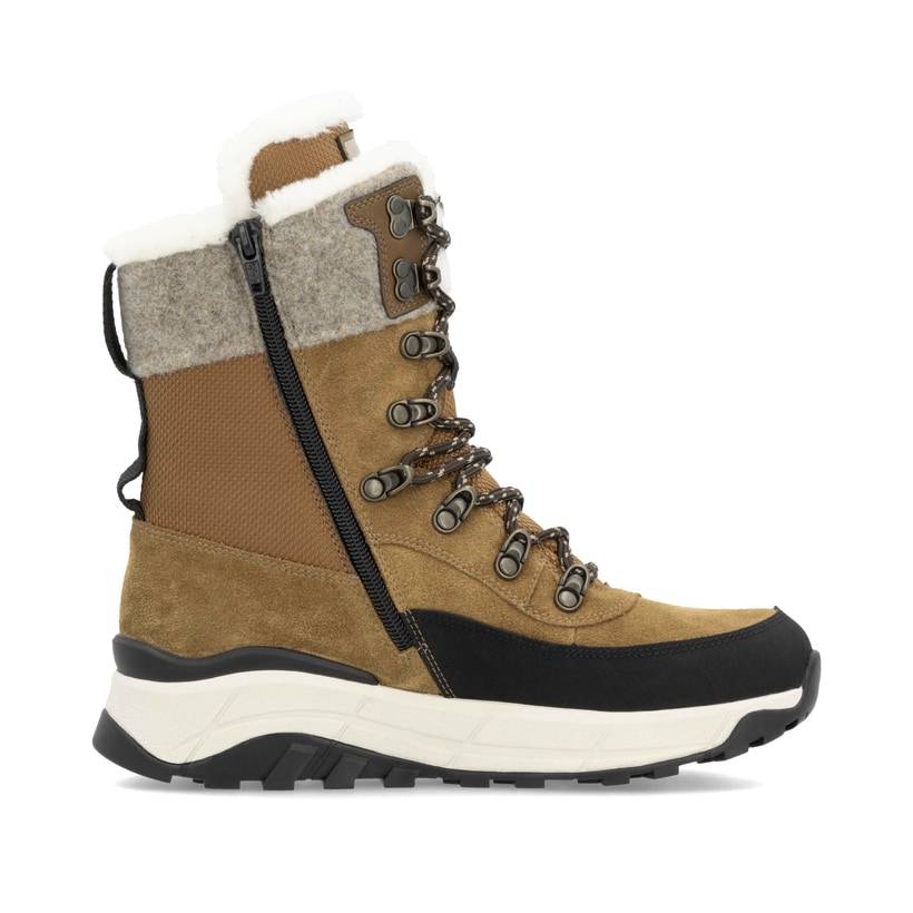Rieker Artikelnummer W0066-22 Rieker Damen Schnürstiefel kamelbraun Online