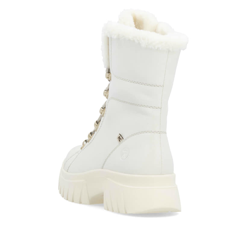 Rieker Artikelnummer W1874-80 Rieker Damen Schnürstiefel cremeweiß Auslauf