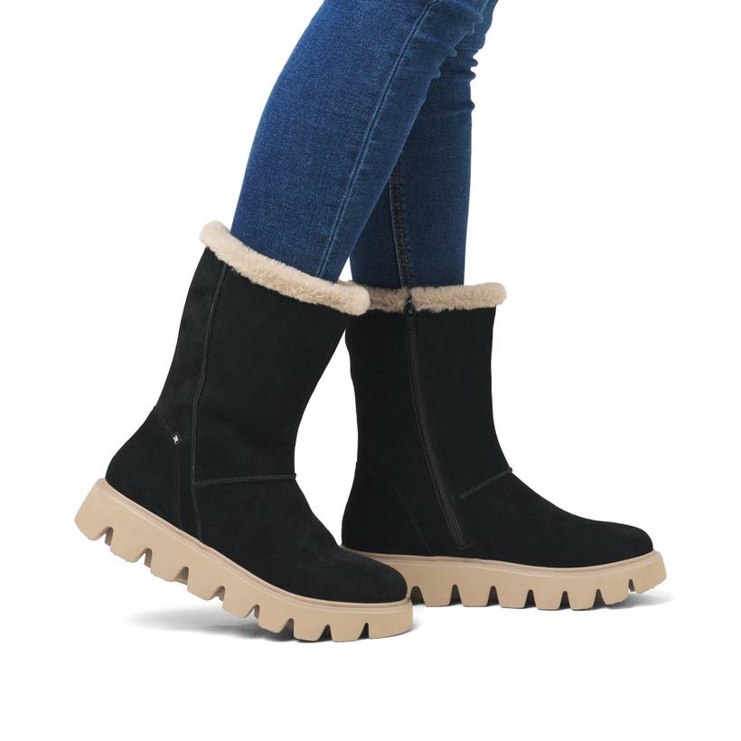 Rieker Artikelnummer W2072-00 Rieker Damen Hochschaftstiefel urbanschwarz im Angebot