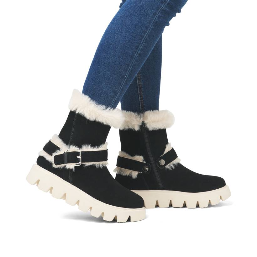 Rieker Artikelnummer W2073-00 Rieker Damen Kurzstiefel urbanschwarz Schlussverkauf