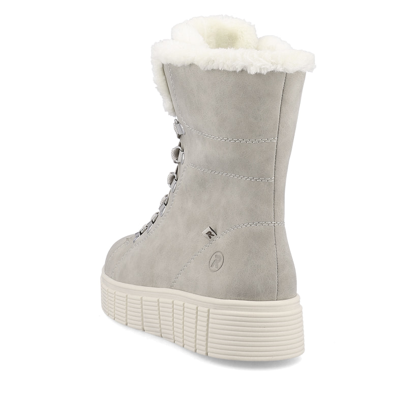 Rieker Artikelnummer W1070-40 Rieker Damen Schnürstiefel platinum grey Günstiger Verkauf