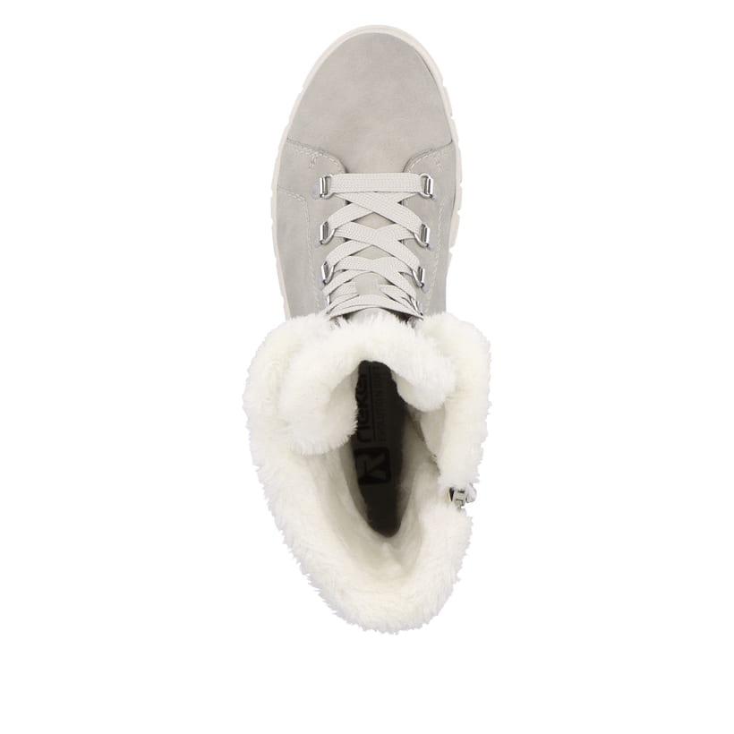 Rieker Artikelnummer W1070-40 Rieker Damen Schnürstiefel platinum grey Günstiger Verkauf