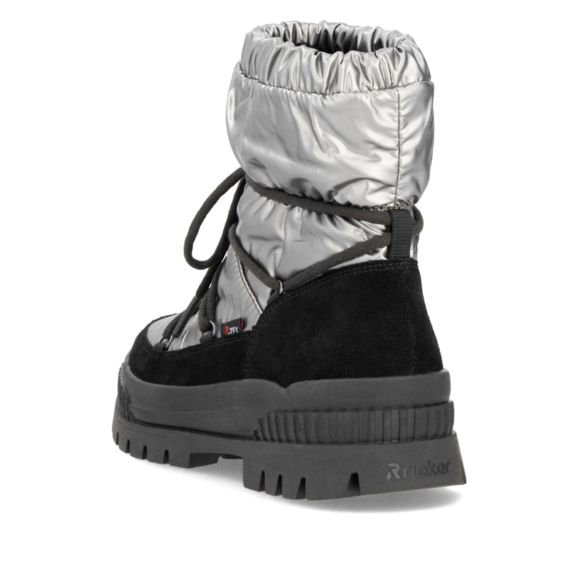 Rieker Artikelnummer W2170-42 Rieker Damen Kurzstiefel silber-schwarz Angebote
