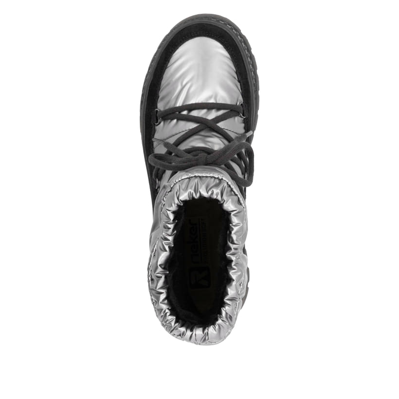 Rieker Artikelnummer W2170-42 Rieker Damen Kurzstiefel silber-schwarz Angebote