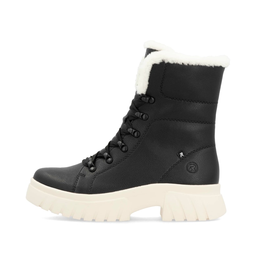 Rieker Artikelnummer W1874-00 Rieker Damen Schnürstiefel graphitschwarz