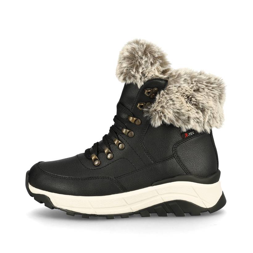 Rieker Artikelnummer W0063-00 Rieker Damen Schnürstiefel stahlschwarz