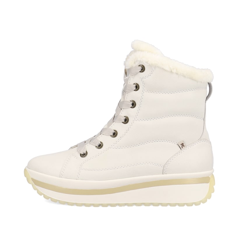 Rieker Artikelnummer W0963-80 Rieker Damen Schnürstiefel frostweiß
