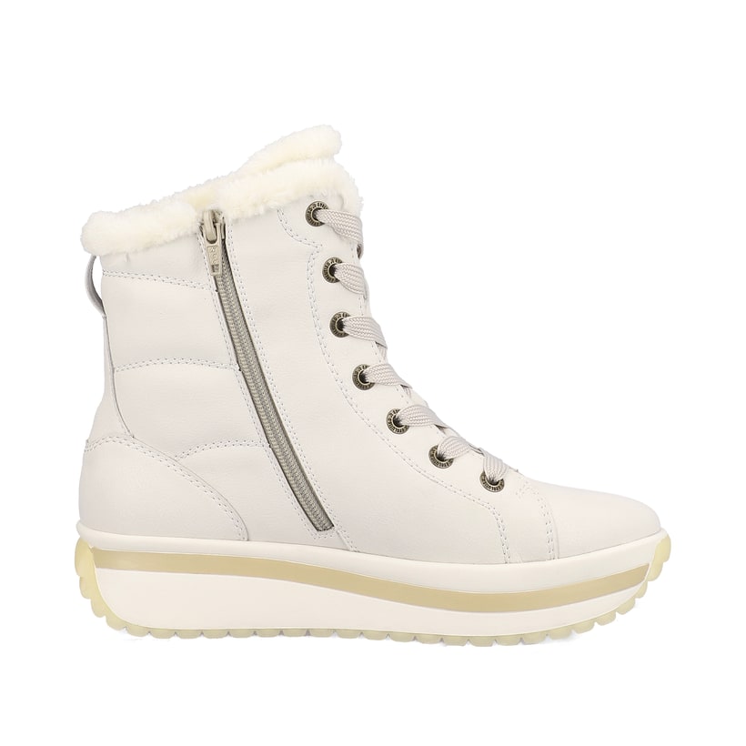 Rieker Artikelnummer W0963-80 Rieker Damen Schnürstiefel frostweiß Günstiger Verkauf