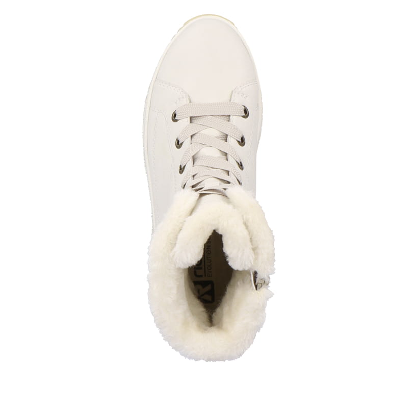 Rieker Artikelnummer W0963-80 Rieker Damen Schnürstiefel frostweiß Günstiger Verkauf