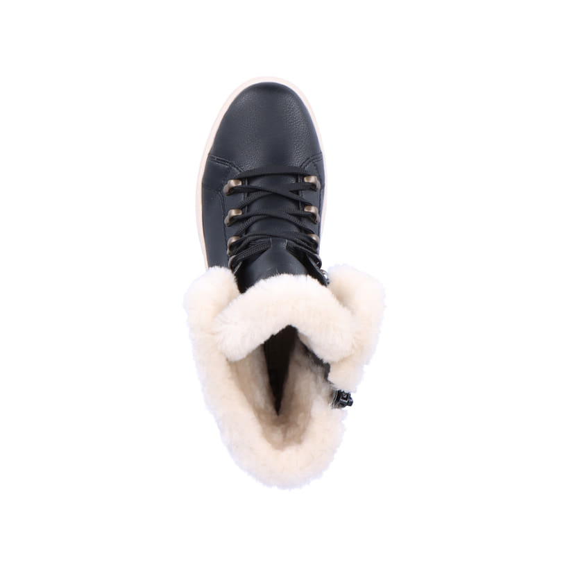 Rieker Artikelnummer W0372-00 Rieker Damen Schnürstiefel deep black Fabrikverkauf