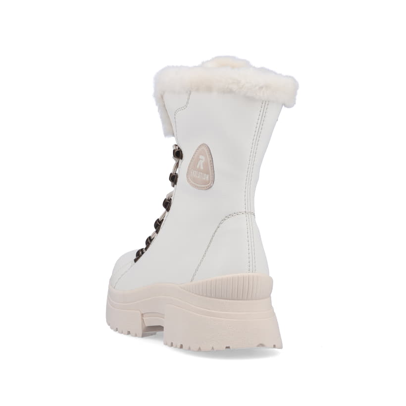 Rieker Artikelnummer W0372-80 Rieker Damen Schnürstiefel frost white Meist gekauft