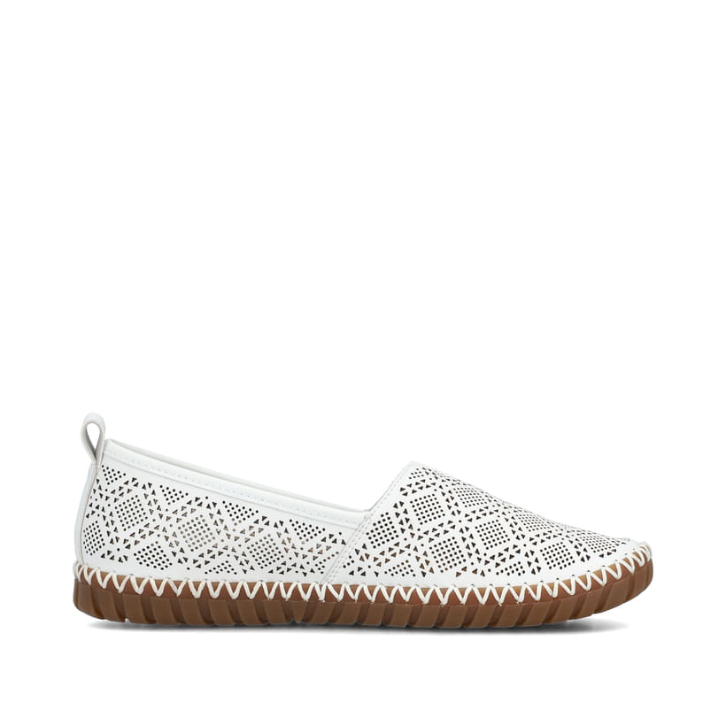 Rieker Artikelnummer M2851-80 Rieker Damen Ballerinas reinweiss Super Rabatt