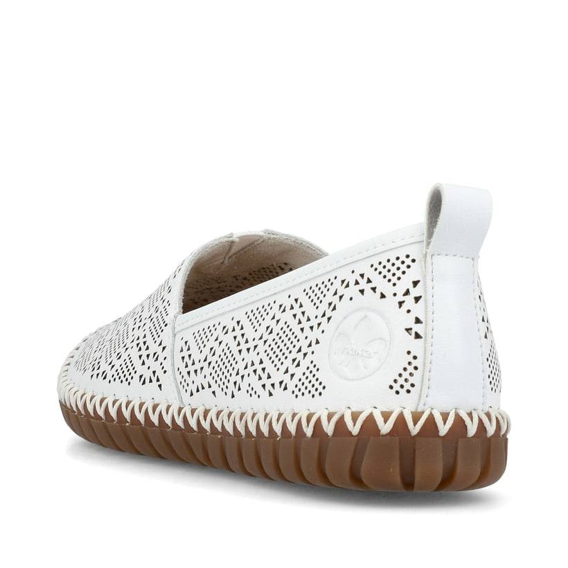 Rieker Artikelnummer M2851-80 Rieker Damen Ballerinas reinweiss Super Rabatt