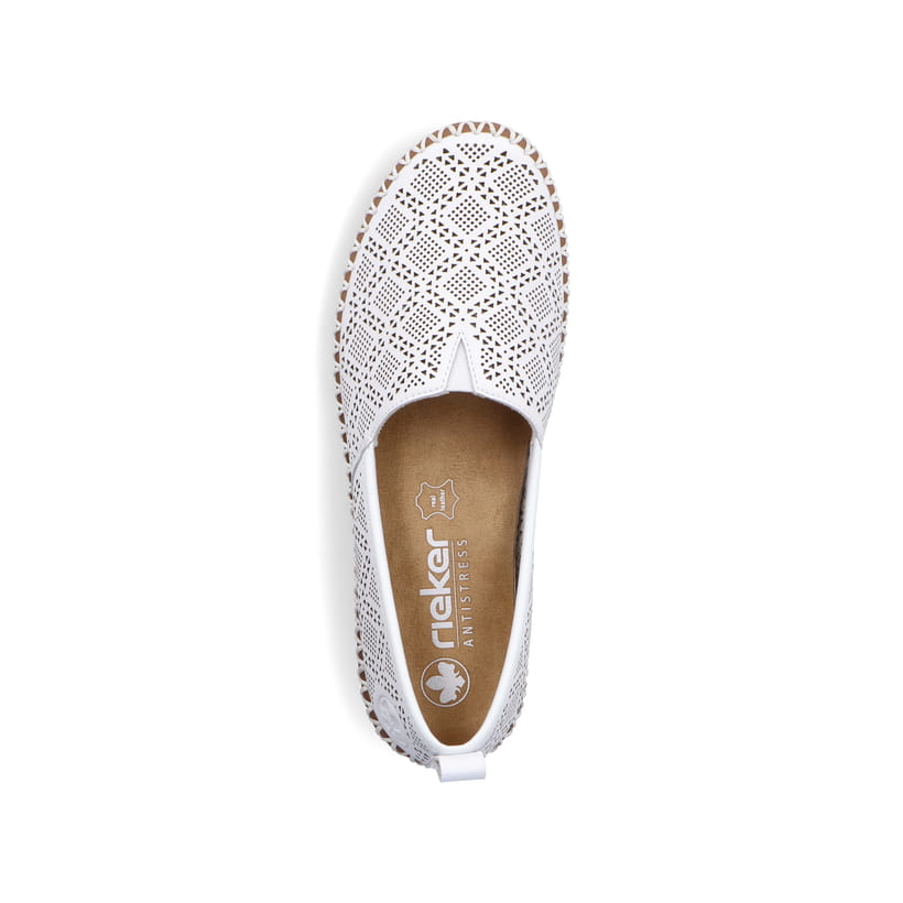 Rieker Artikelnummer M2851-80 Rieker Damen Ballerinas reinweiss Super Rabatt