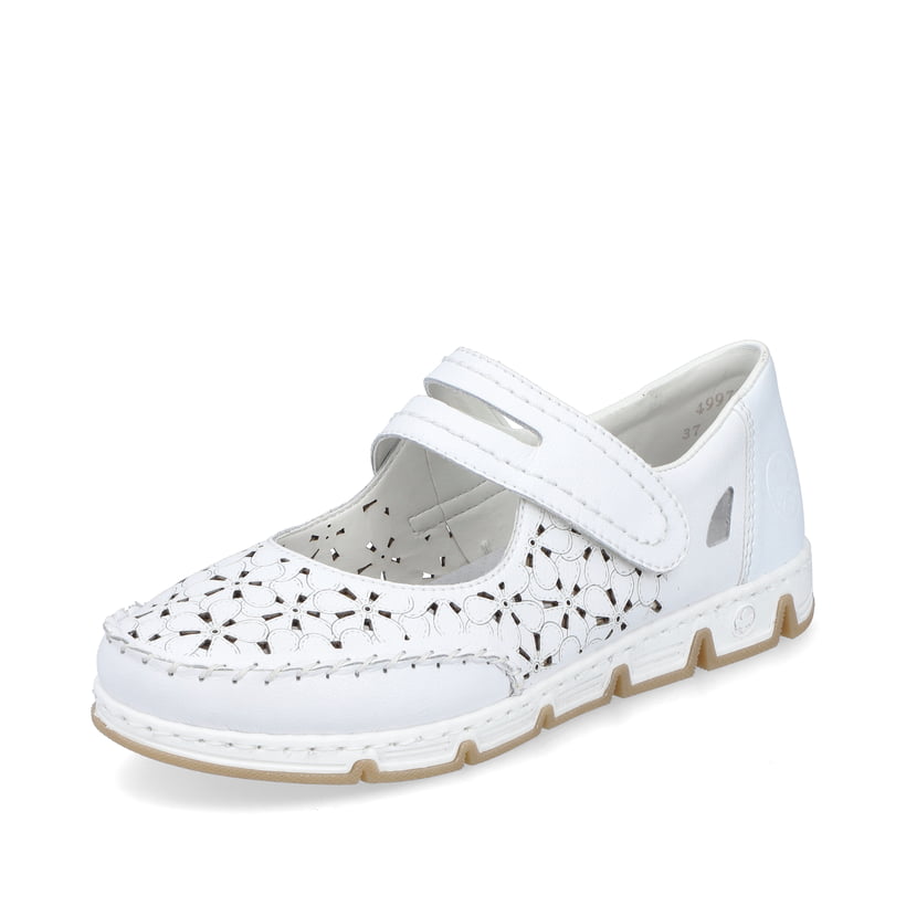 Rieker Artikelnummer 49977-80 Rieker Damen Ballerinas reinweiss Online