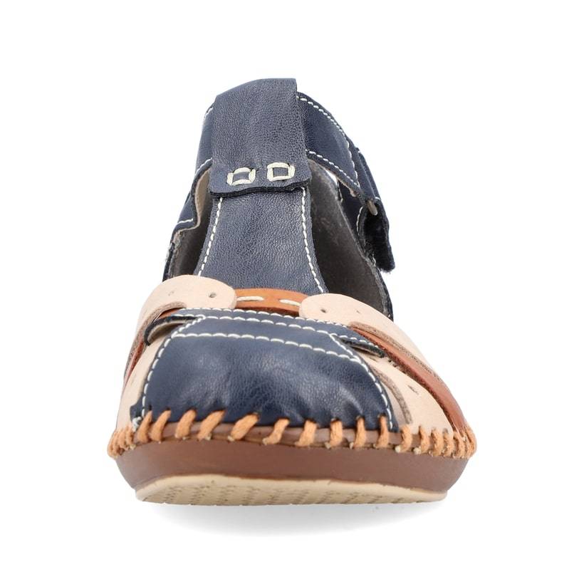 Rieker Artikelnummer M1655-14 Rieker Damen Riemchensandalen marineblau-beige Auslauf