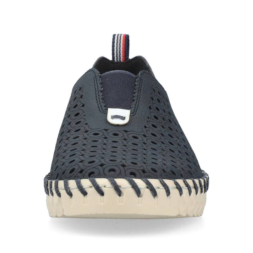 Rieker Artikelnummer N1963-14 Rieker Damen Slipper stahlblau im Angebot