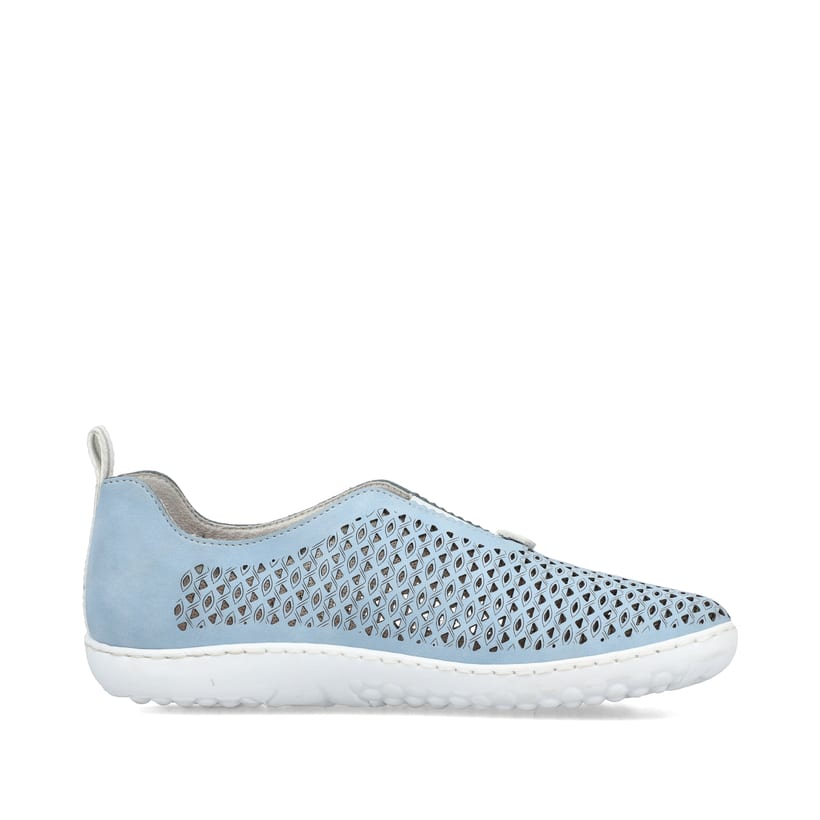 Rieker Artikelnummer 52866-10 Rieker Damen Slipper hellblau Günstiger Verkauf