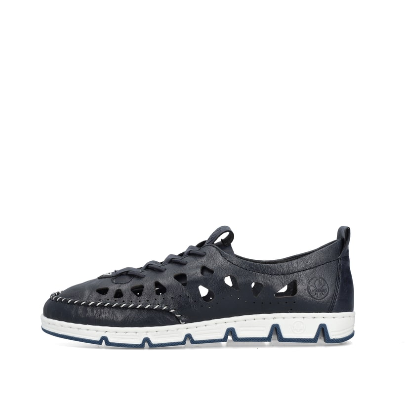 Rieker Artikelnummer 49956-14 Rieker Damen Slipper stahlblau