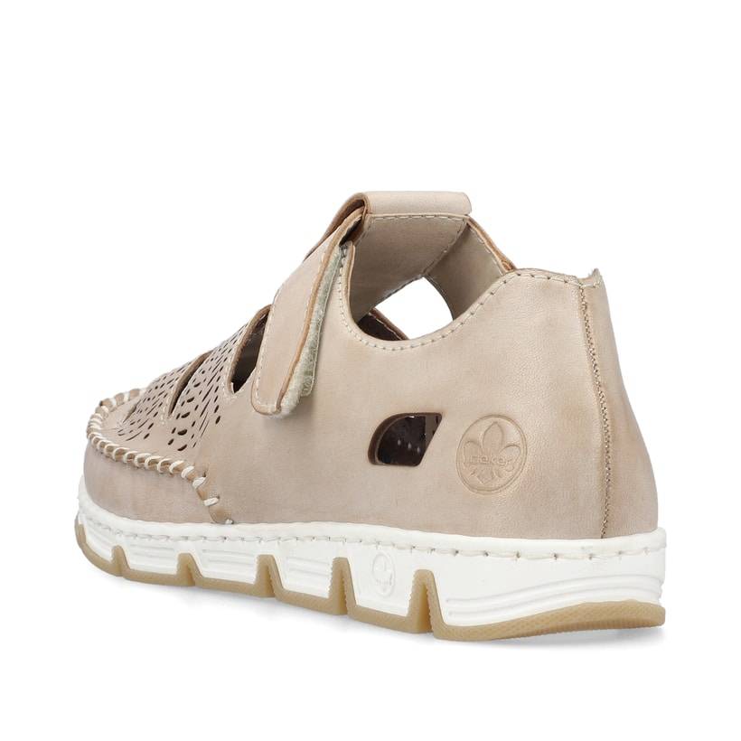 Rieker Artikelnummer 49958-61 Rieker Damen Slipper braun-beige Online
