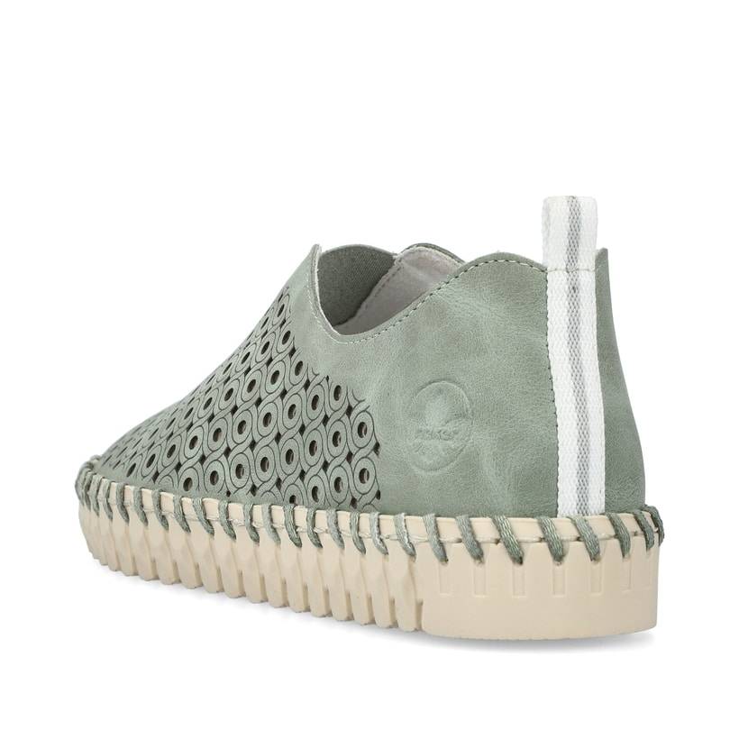 Rieker Artikelnummer N1963-52 Rieker Damen Slipper khakigrün Auslauf