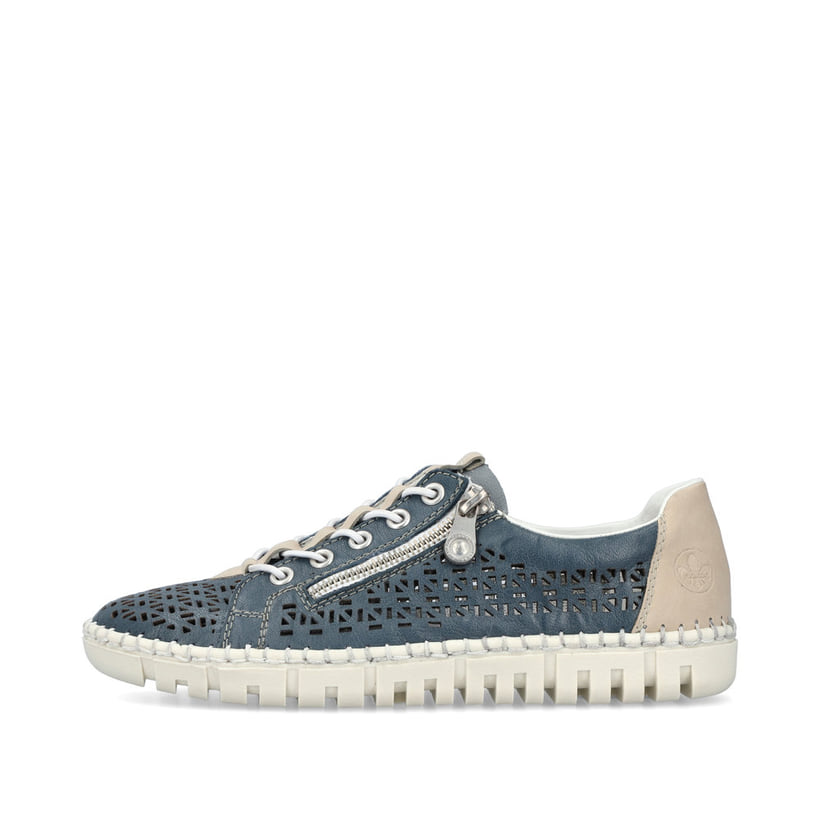 Rieker Artikelnummer M2357-12 Rieker Damen Slipper meeresblau