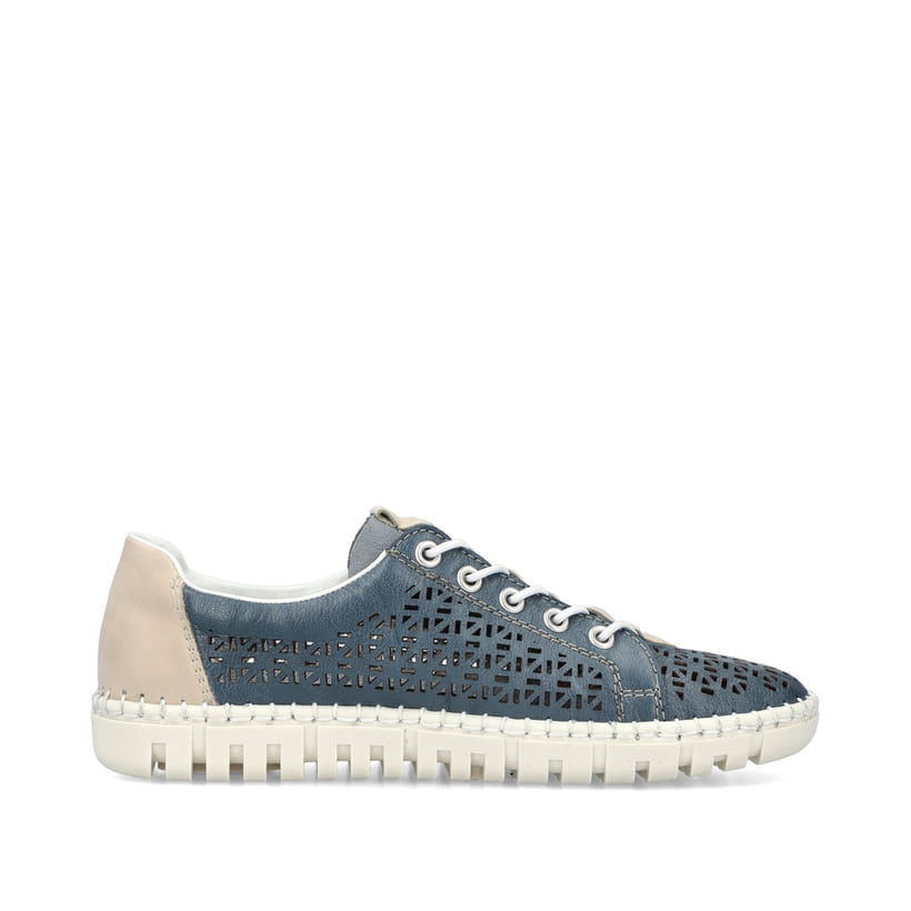 Rieker Artikelnummer M2357-12 Rieker Damen Slipper meeresblau im Angebot
