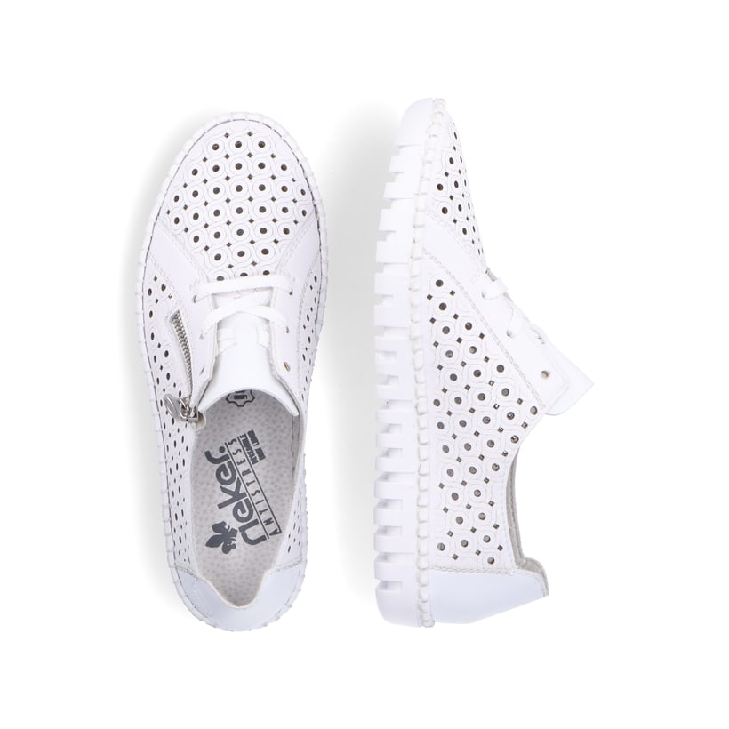 Rieker Artikelnummer M2300-80 Rieker Damen Schnürschuhe perlweiß Schlussverkauf