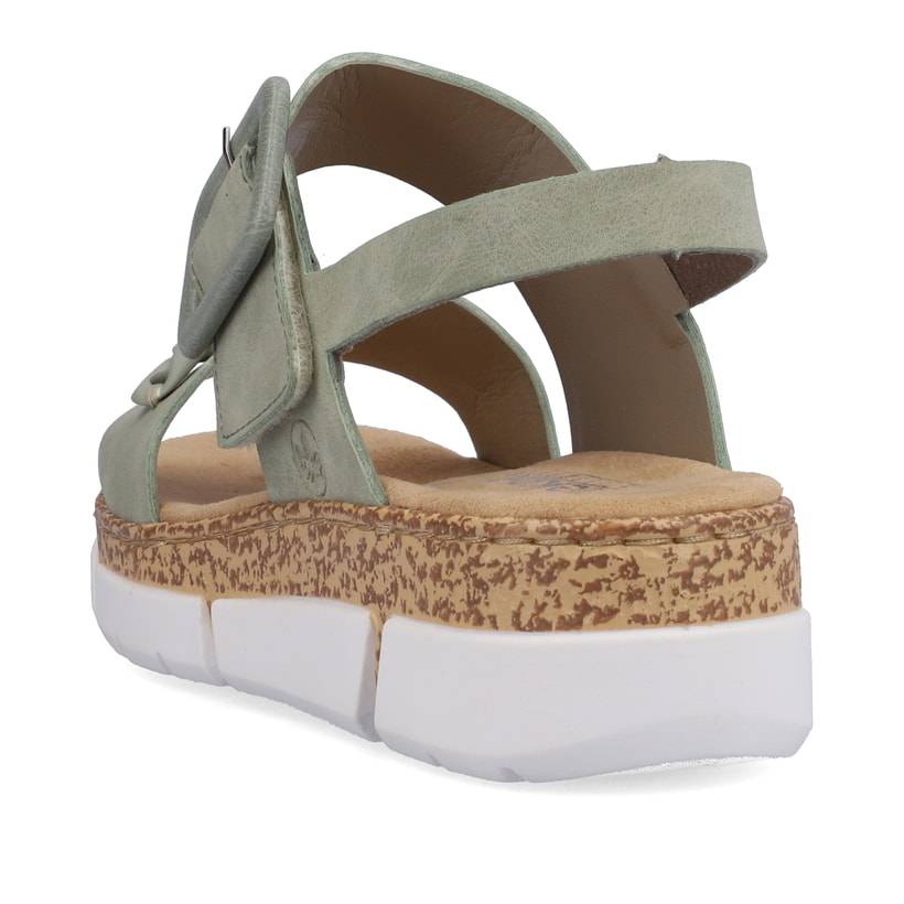 Rieker Artikelnummer V2350-52 Rieker Damen Riemchensandalen mintgrün Blitzverkäufe