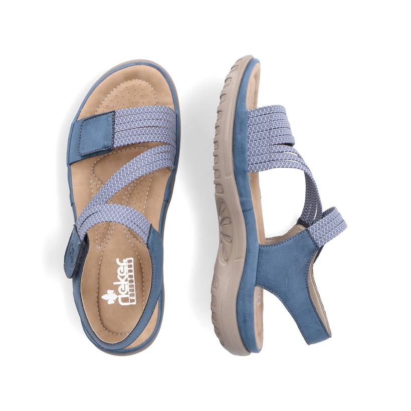 Rieker Artikelnummer 64870-14 Rieker Damen Riemchensandalen himmelblau Online