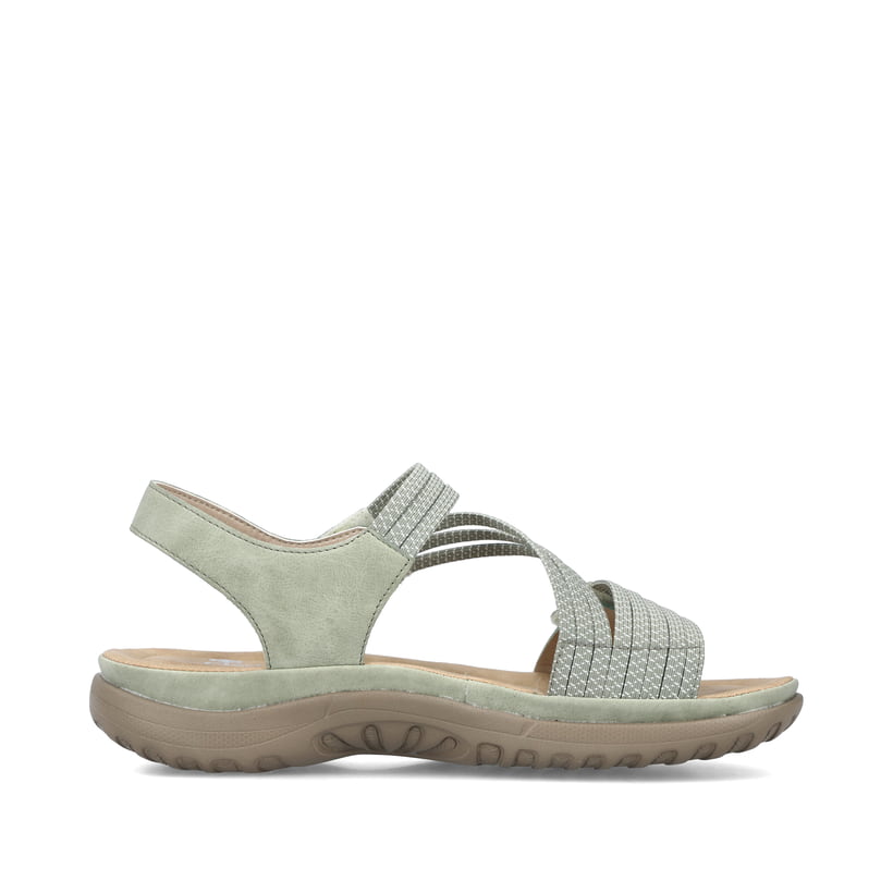 Rieker Artikelnummer 64870-52 Rieker Damen Riemchensandalen mintgrün im Angebot