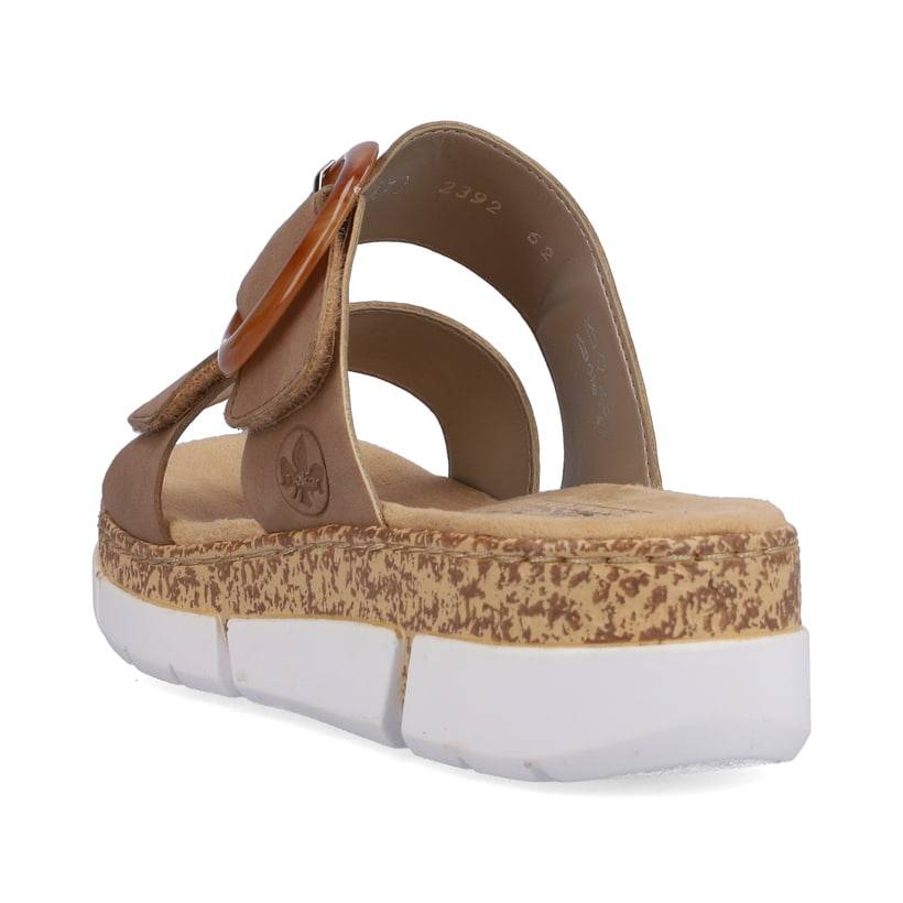 Rieker Artikelnummer V2392-62 Rieker Damen Pantoletten sandbeige Flash Sale